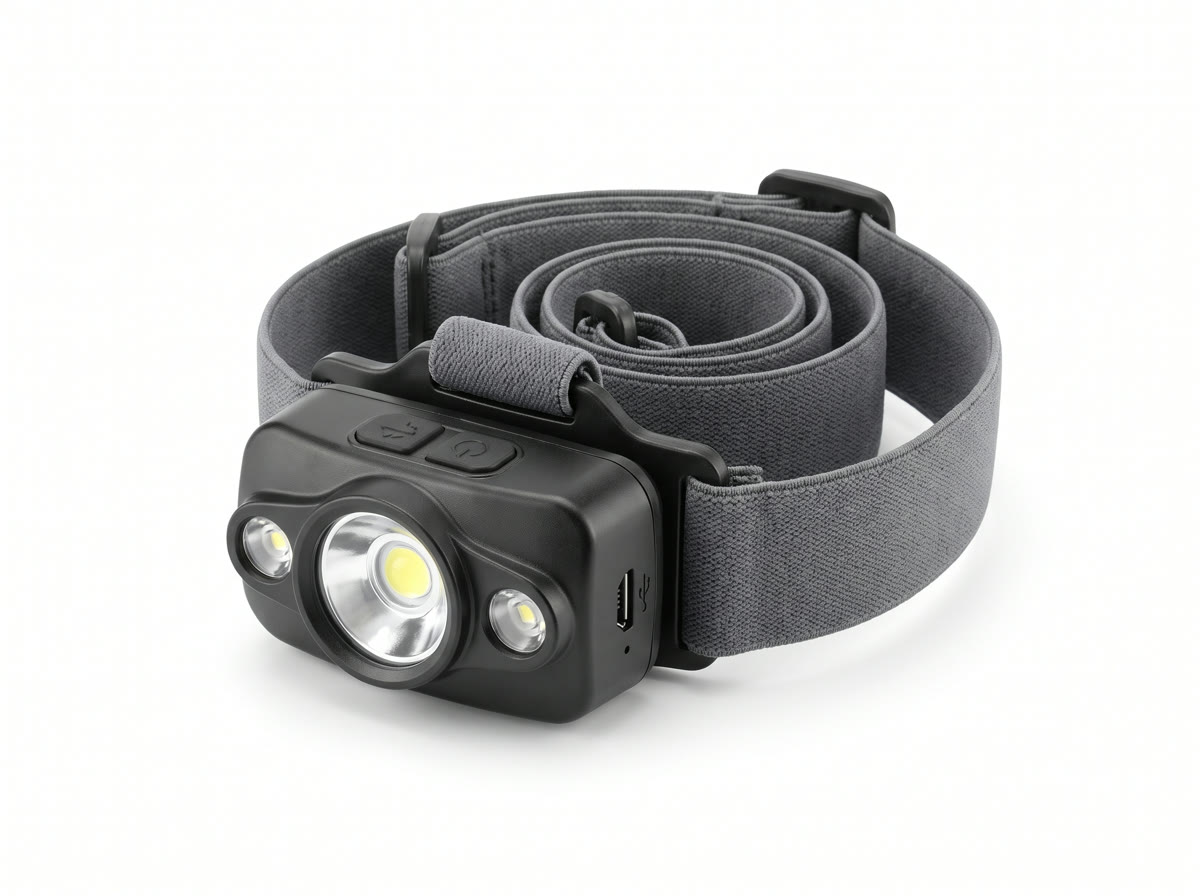 Rechargeable LED headlamp, 450 lumens